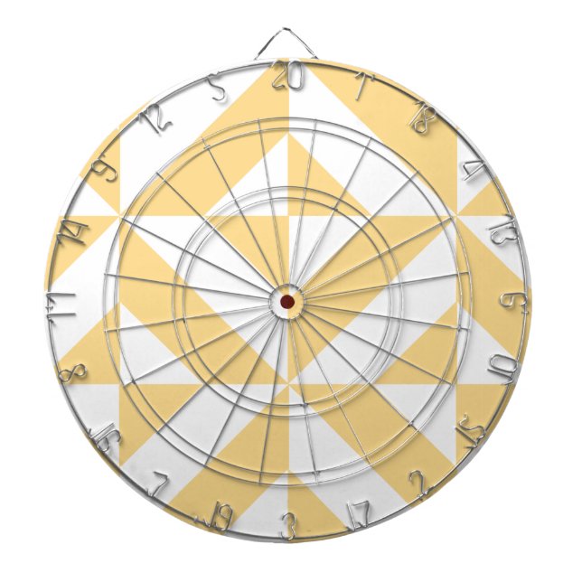 Melon Geometric Art Deco Dart Board (Front)