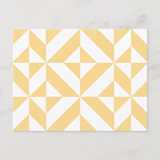 Melon Geometric Art Deco Postcard (Front)