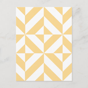 Melon Geometric Art Deco Postcard