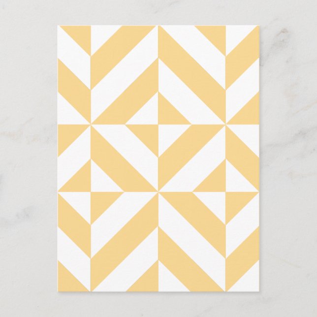 Melon Geometric Art Deco Postcard (Front)