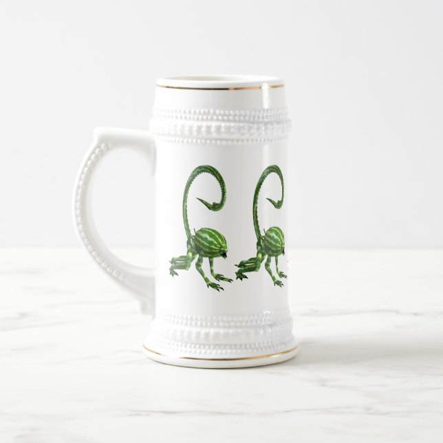 Melon Head Creature Beer Stein (Left)