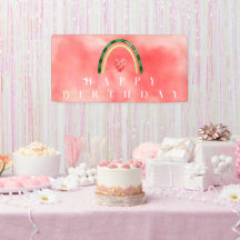 Melon Heart Watermelon Birthday