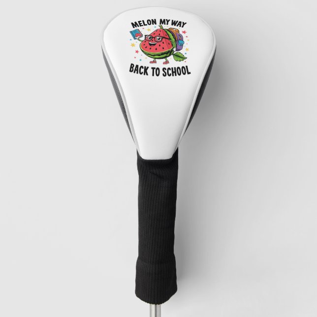 Melon my Way Back to School Watermelon Fruit Golf Head Cover (Front)