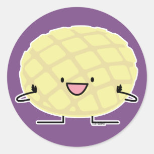 Melon Pan Japanese concha sweet bread patisserie Classic Round Sticker