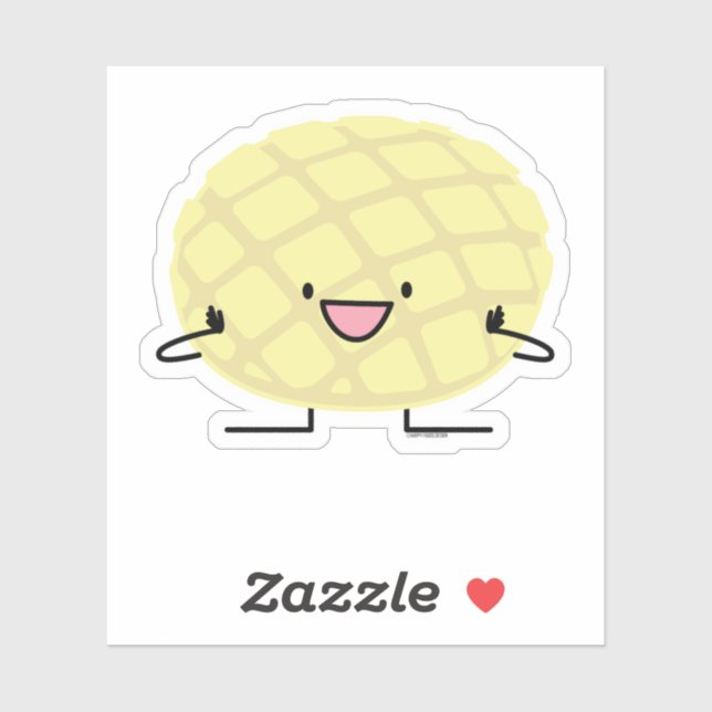 Melon Pan Japanese concha sweet bread patisserie Sticker (Sheet)