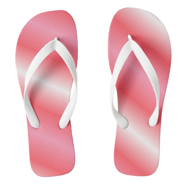 Melon Stripes Flip Flops (Footbed)