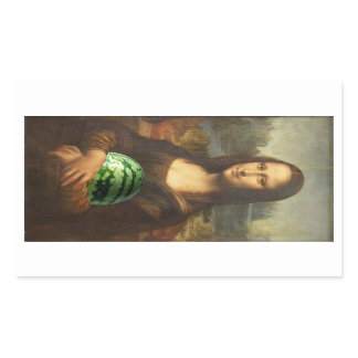 Melona Lisa Rectangular Sticker
