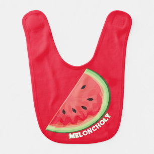 Meloncholy Baby Bib