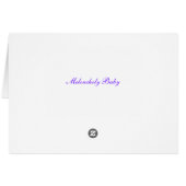 Meloncholy Baby Cards (Back Horizontal)