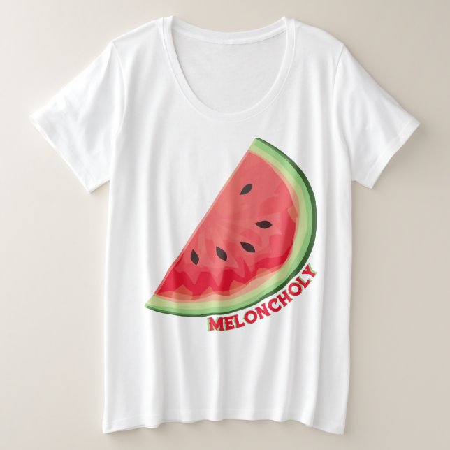 Meloncholy Plus Size T-Shirt (Design Front)