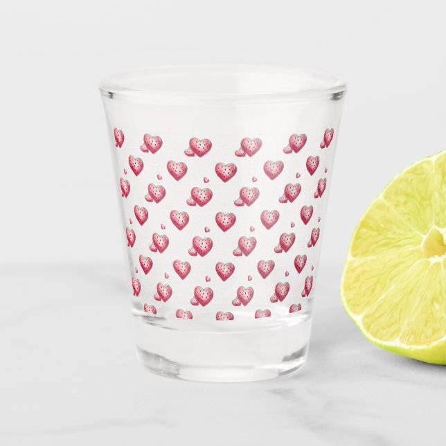 Melone Fruit heart glass (Front)