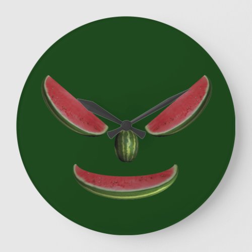 Melons Face Large Clock