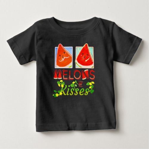 Melons of Kisses _ Punny Garden Baby T_Shirt