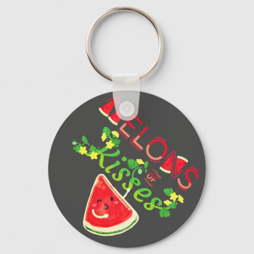 Melons of Kisses _ Punny Garden Keychain