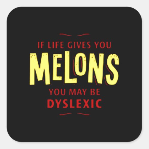 Melons Square Sticker