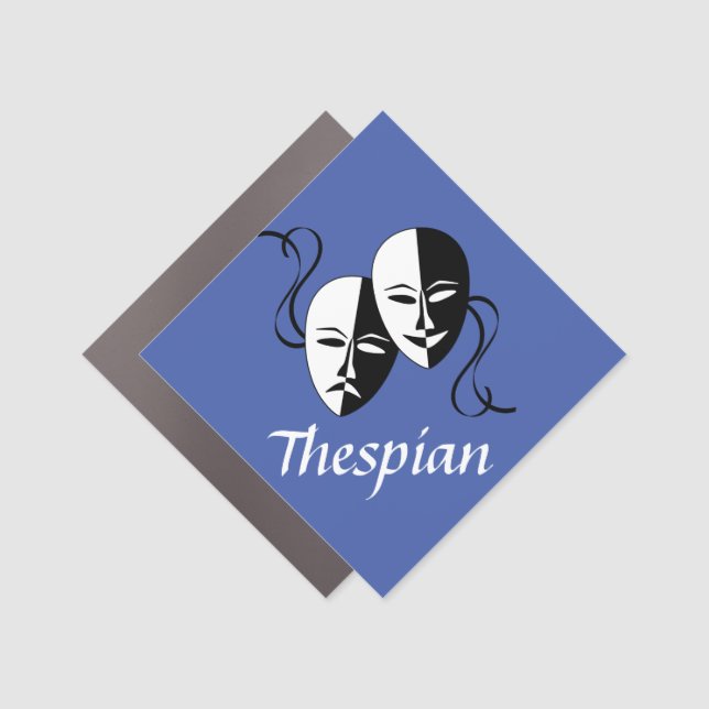 Melpo Thespian Masks  Car Magnet (Front)