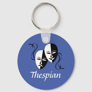 Melpo Thespian Masks Keychain