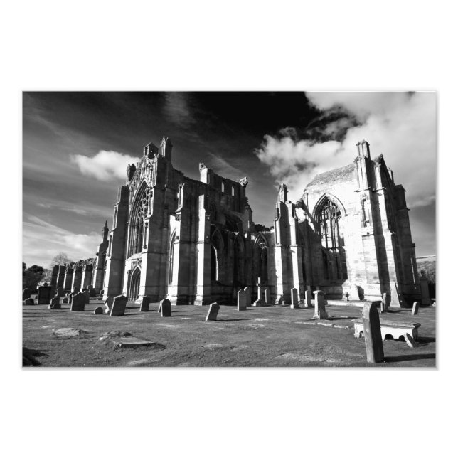 Melrose Abbey, Scotland Photo print (Front)