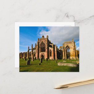 Melrose Abbey, Scotland Postcard