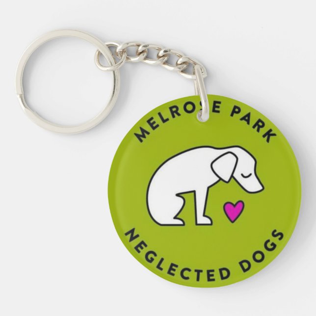 Melrose Park Neglected Dogs Houston, TX Keychain (Front)