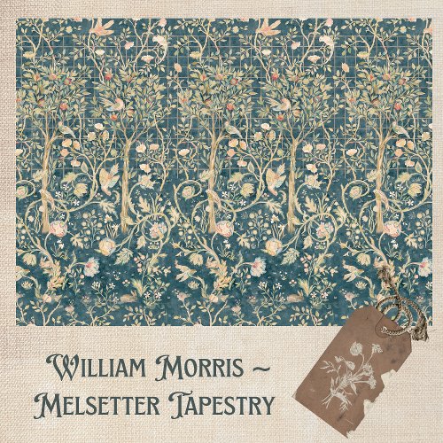 MELSETTER IN STONECROP _ WILLIAM MORRIS TISSUE PAPER