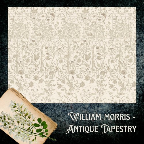 MELSETTER IN VINTAGE IVORY _ WILLIAM MORRIS TISSUE PAPER