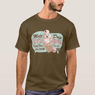 Melt 'n' Drip Soft Serve Ice Cream Tee (Brown)