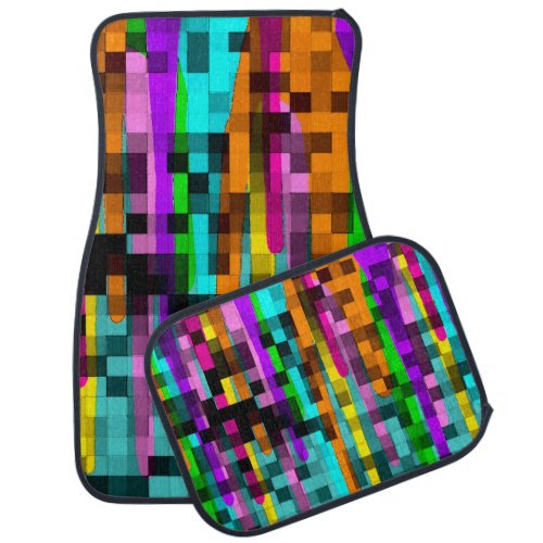 Meltdown Abstract Car Floor Mat