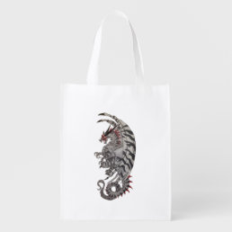 &quot;Meltdown&quot; dragon Grocery Bag