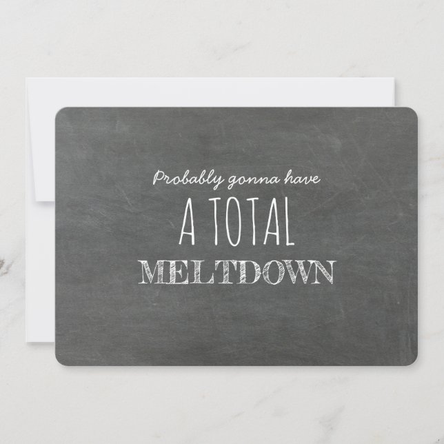 Meltdown Sweet Bridesmaid Proposal Invitation (Front)