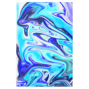 Melted Blue   Marble Fluid Art