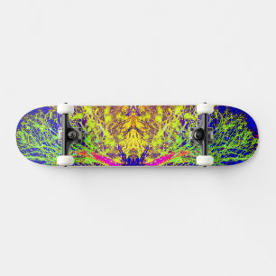 Melted Branch Neon Skateboard