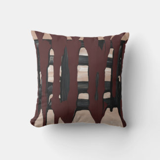 Melted Chocolate Bar Throw Pillow