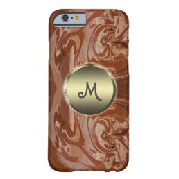 Melted chocolate cocoa fudge swirl cute brown barely there iPhone 6 case