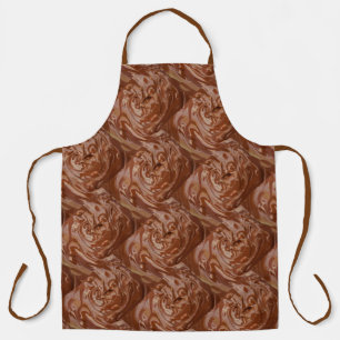 Melted chocolate cocoa fudge swirl dessert apron