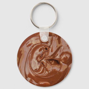 Melted Chocolate Texture Keychain