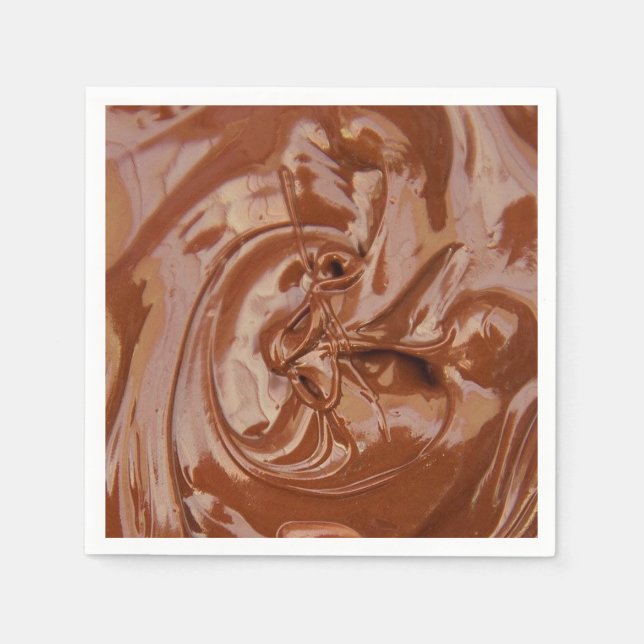 Melted Chocolate Texture Napkins (Front)