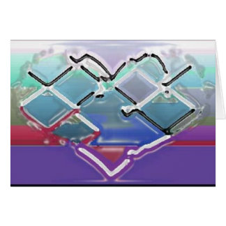 Melted Chrome Heart Cards