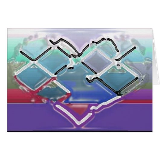 Melted Chrome Heart Cards (Front Horizontal)