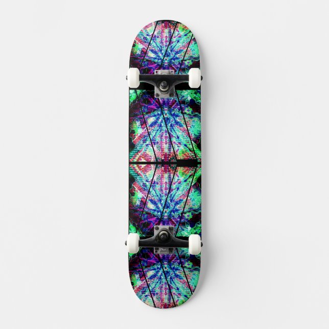 Melted Color Blast Skateboard (Front)