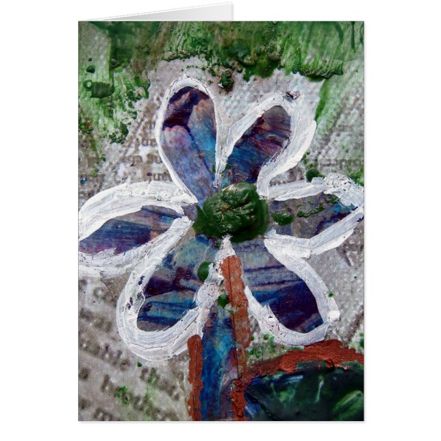 Melted Crayon Floral Design Cards (Front)