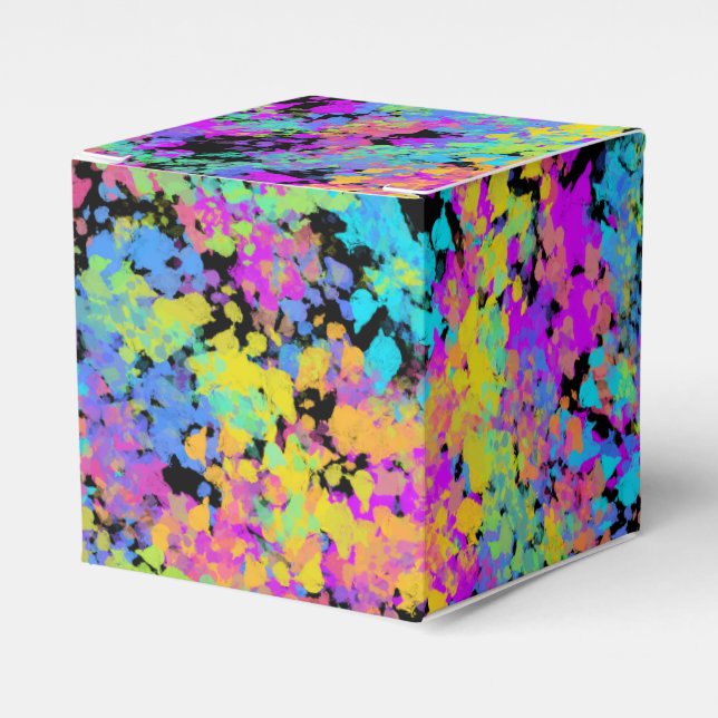 melted crayon multicolor : favor boxes (Front Side)
