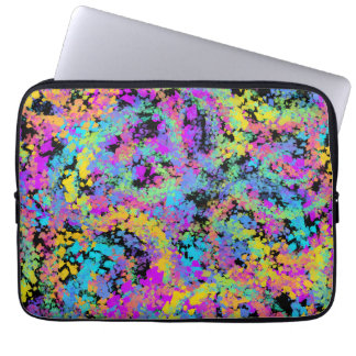 melted crayon multicolor : laptop sleeve