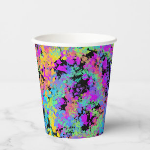 melted crayon multicolor : paper cups