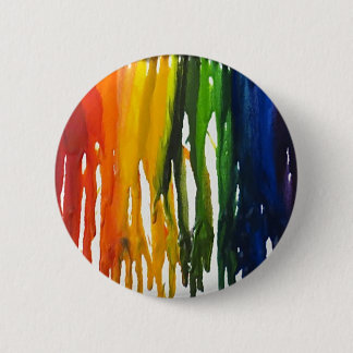 Melted Crayon on canvass Pinback Button