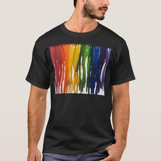 Melted Crayon on canvass T-Shirt (Front)
