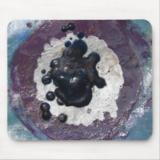 Melted Crayon Puddle Abstract Mouse Pad