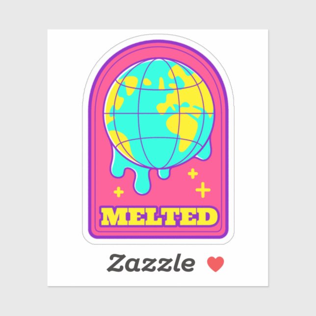 Melted Earth Vinyl Sticker (Sheet)