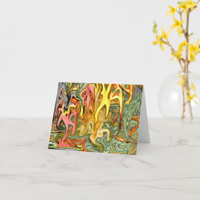 Melted Harvest... Card (Yellow Flower)