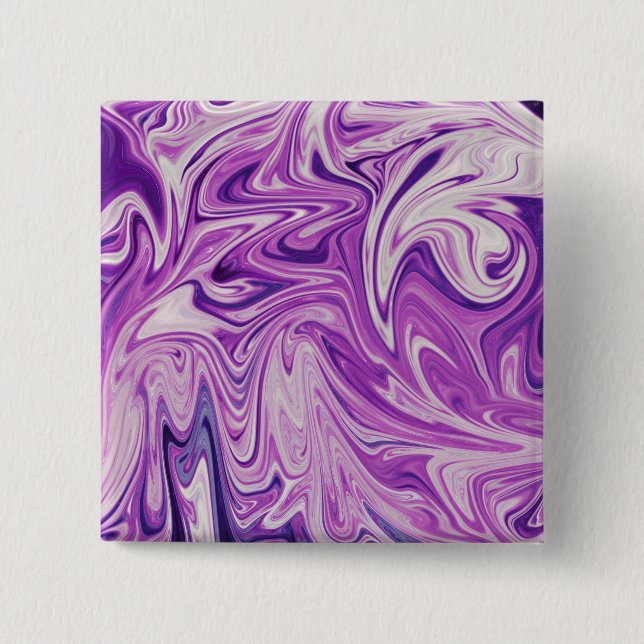 Melted lava abstract art button (Front)
